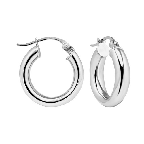 Orecchini cerchio argento - a,