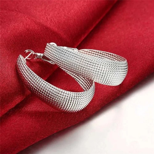 Orecchini cerchio argento - a,