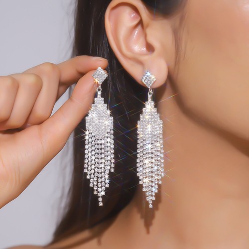 Orecchini lunghi argento - in,