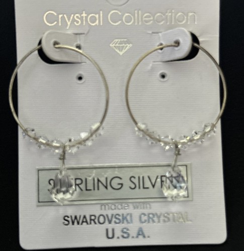 Nwt sterling silver crystals - silver, &