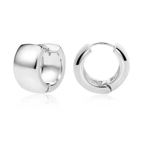 Orecchini cerchio argento - a,