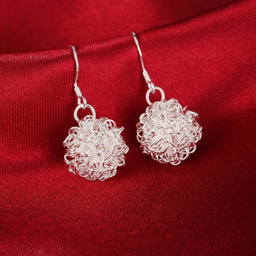 Orecchini goccia sfera argento