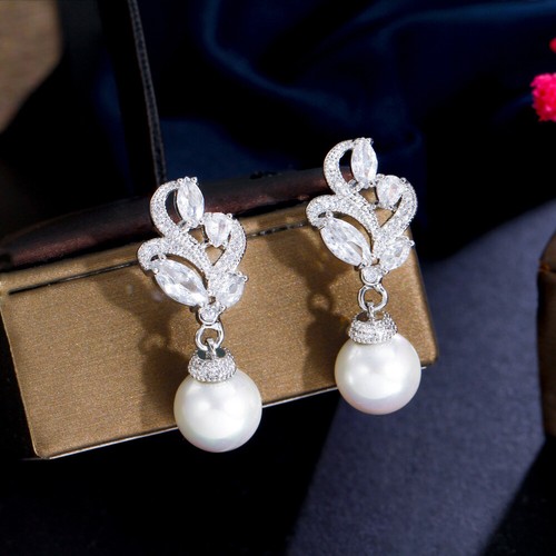 Orecchini donna sposa perle