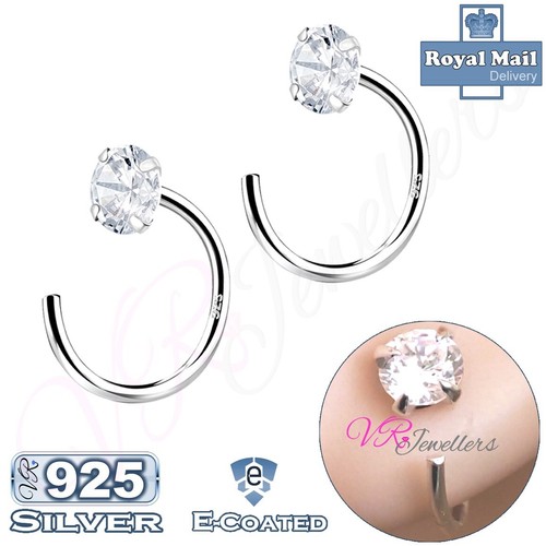 Orecchini hugger filo - hugger, zirconia