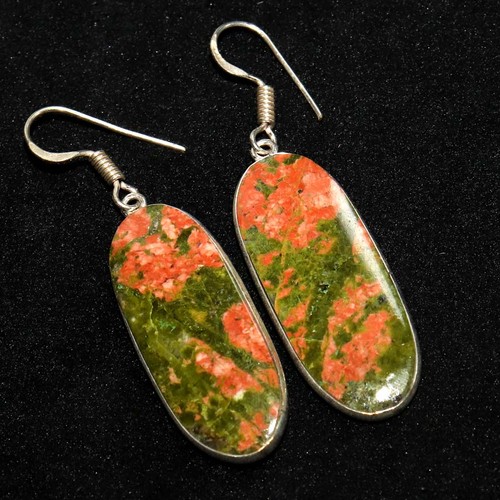 Orecchini unakite argento 925 - orecchini,