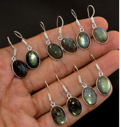 Orecchini labradorite - in,