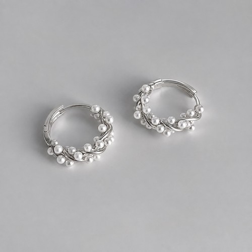 Orecchini cerchio huggie - a,